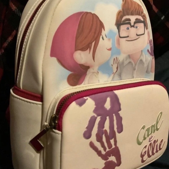 DISNEY  LOUNGEFLY ‘’UP CARL AND ELLIE  ‘’BACKPACK RETIRED RARE  NWT - Picture 4 of 4
